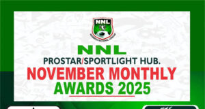Crown FC’s Michael Adegbite Clinches MVP, Top Scorer Honors at NNL/Prostar November Awards